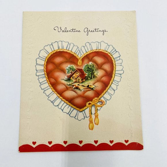 Vintage Valentine Greeting Card Love Sweetheart St. Valentine's Day Ephemera - Picture 1 of 3